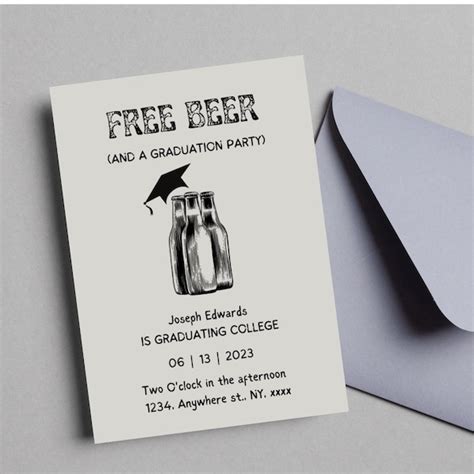 Funny Graduation Party Invitation - Etsy