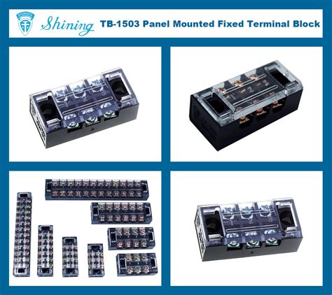 SHINING TB 1503 Fixed Barrier 15A 3 Pole Terminal Block