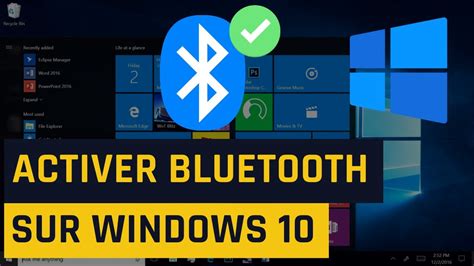 Comment Activer Bluetooth Sur Windows Youtube