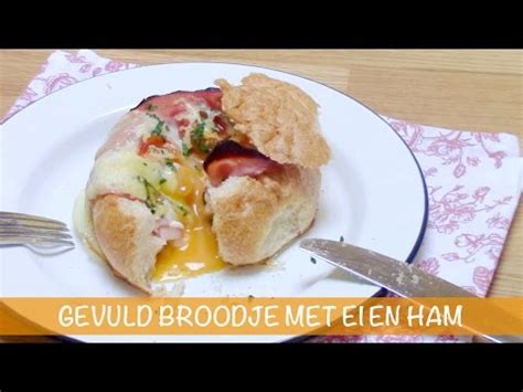 Gevuld Broodje Met Ei En Ham Youtube