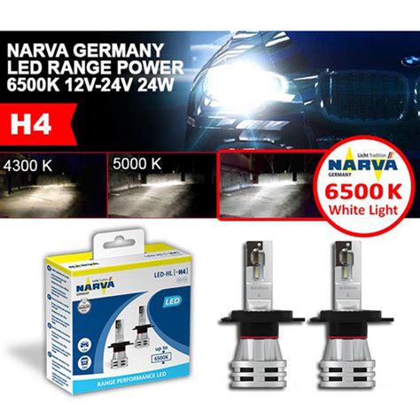 Foco LED H4 6500k Narva Range Performance