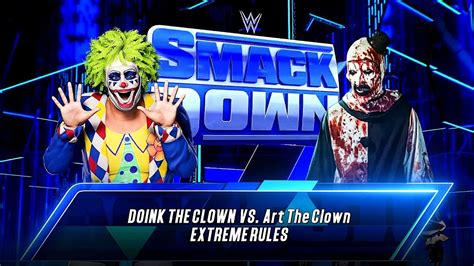 Wwe K Doink The Clown Vs Art The Clown Extreme Rules Youtube