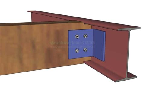 Timber Secondary Beam To Steel Beam Angle Connection Structuraldetails Store