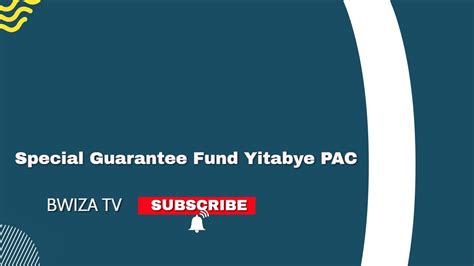 LIVE MU NTEKO SPECIAL GUARANTEE FUND YITABYE PAC YouTube