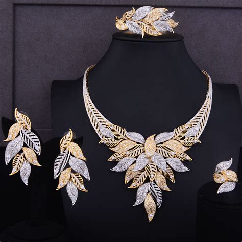 GODKI Super Luxury Leaf Drops Women Wedding Cubic Zirconia Choker