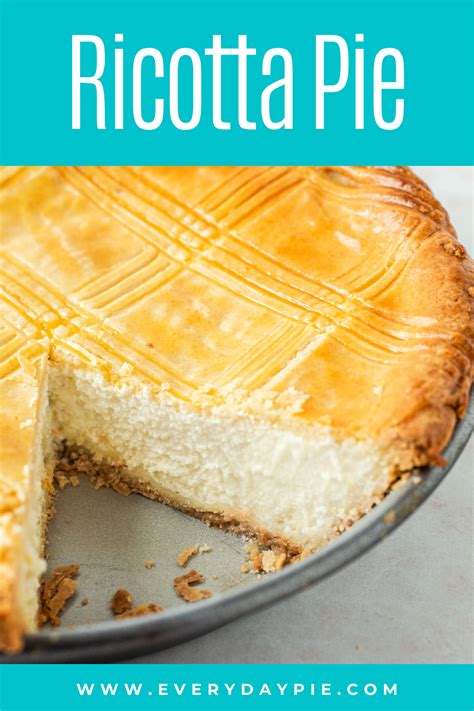 Sweet Italian Ricotta Pie Recipe Italian Recipes Dessert Ricotta