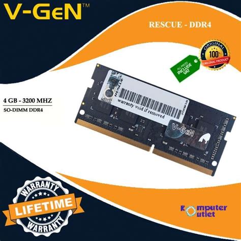 Jual V Gen Ram So Dimm Ddr Gb Mhz Rescue Series Multicolor