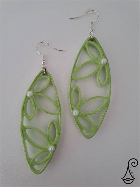 HeKi Handmade Quilled Unique Green Earring 49D EBay In 2024 Quilled