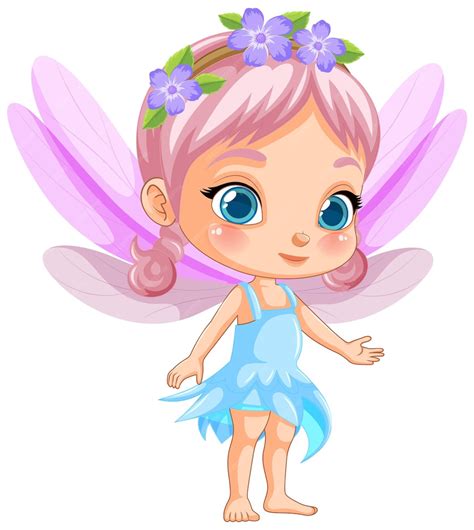 Premium Vector Cute Fantasy Fairy Cartoon Character