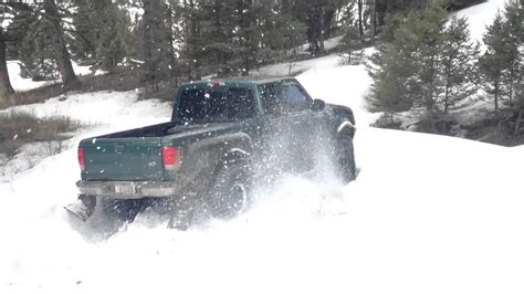 2000 Lifted Ford Ranger With 35s In Snow Youtube