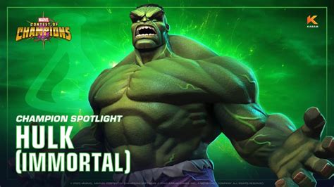 Entering Marvel Contest Of Champions Hulk Immortal Marvel