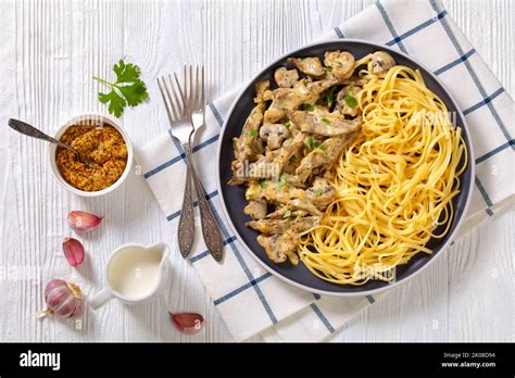 calves liver stroganoff cooked with cream, wholegrain mustard, onion ...