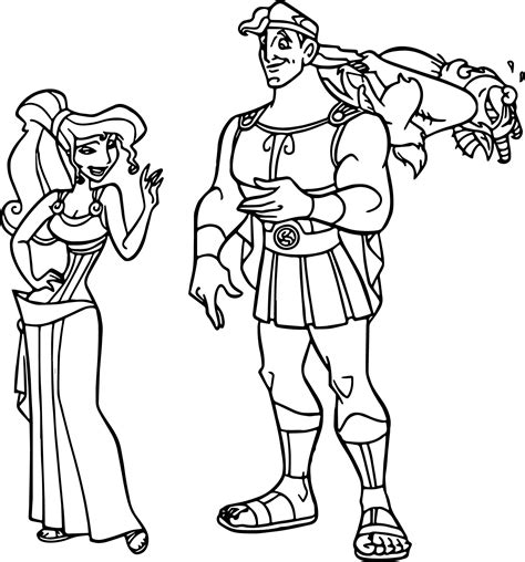 Hercules Ules Meg Phil Coloring Pages