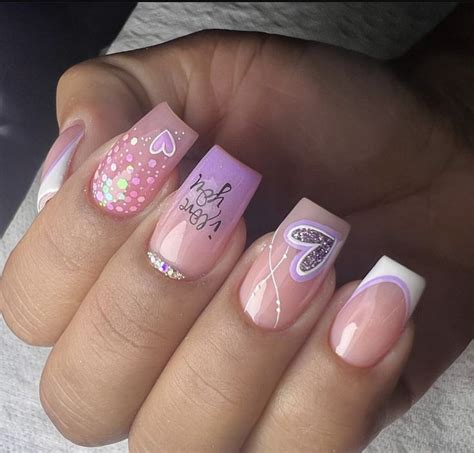 Pin by Jennifer Duque on Uñas bonitas Pink acrylic nails Short