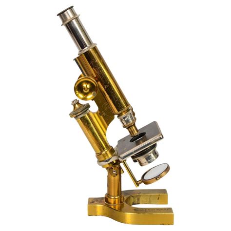 Antique Bausch And Lomb Brass Microscope At 1stdibs