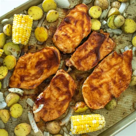 Bbq Chicken Sheet Pan Dinner Making Menu Planning Easy