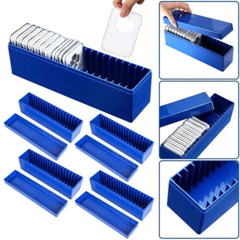 Plastic Coin Storage Box Case Slab Coin Holder Tray For Pcgs Ngc