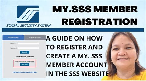 My Sss Member Registration A Guide On How To Register And Create My Sss