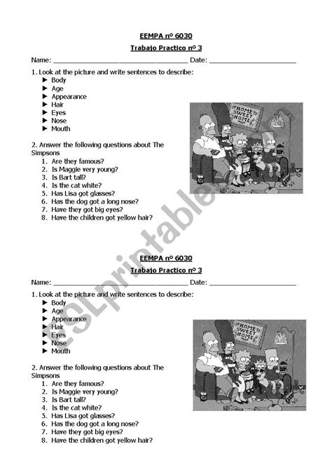 Physical Description - ESL worksheet by bonitacasa