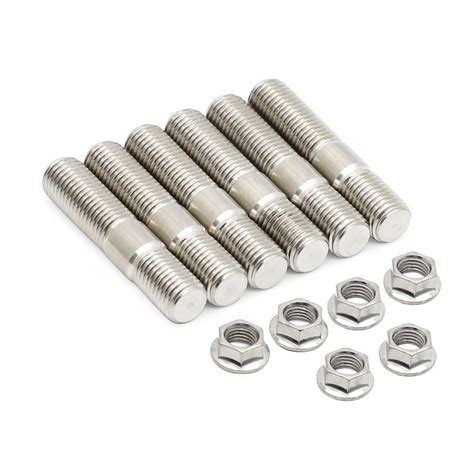 Piece Mm Exhaust Studs Bolts Grandado