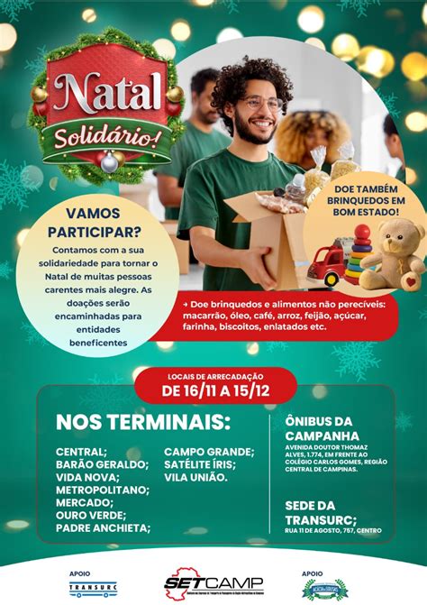 Setcamp Realiza A Campanha Natal Solid Rio Transurc