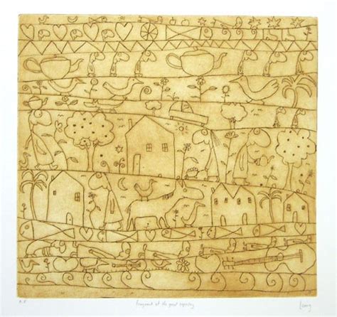 Fragment of the great tapestry - Michael Leunig - Chrysalis Gallery