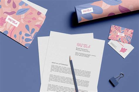 Free Stationary Mockup Sets Mockuptree