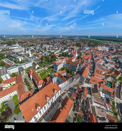 Aerial View To Dillingen On Danube In Bavarian Swabia Stock Photo Alamy