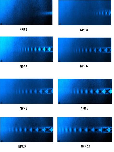 Schlieren Pictures From Converging Diverging Nozzle At Mach Number M