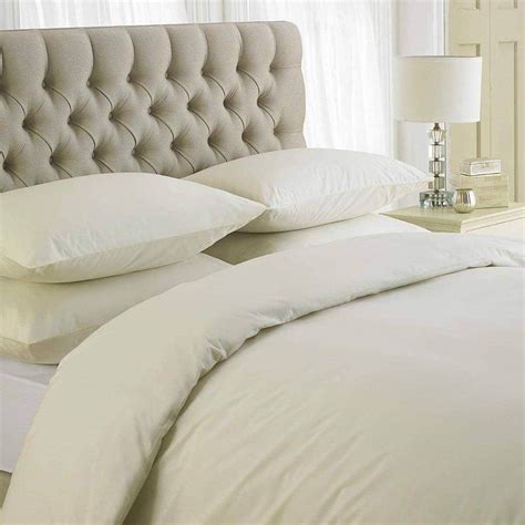 Luxury 200tc Plain 100 Egyptian Cotton Duvet Cover Set Bed And Bath