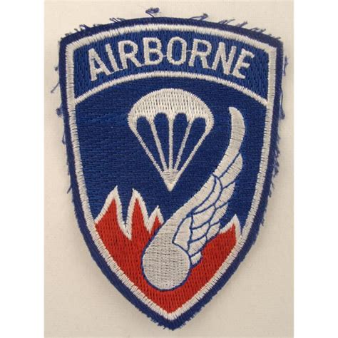 Us Aaf Airborne Patch Parachute Wings And Fire