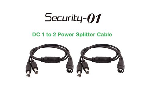 Security Pack To Way Dc Power Splitter Cable Plug Mm X