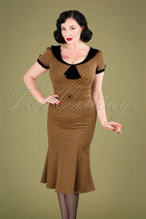 Polka Dot Dresses 20s 30s 40s 50s 60s