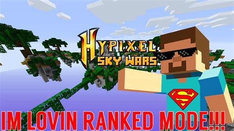 Minecraft IM LOVIN RANKED MODE Hypixel Gameplay Skywars YouTube