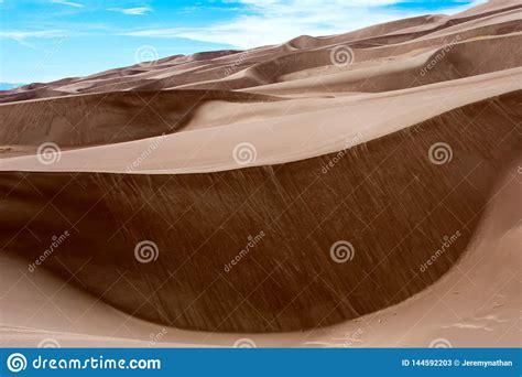 Grandes Dunas De Areia Colorado Paisagem Ocidental Do Deserto Imagem