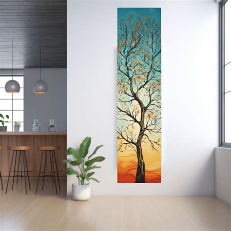 Long Narrow Wall Art Tall And Thin Canvas Wall Art Modern Wall Art Nature Wall Art Vertical