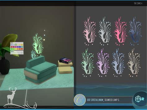 The Sims Resource DSF CRISTALLINUM SEAWEED LAMP 5