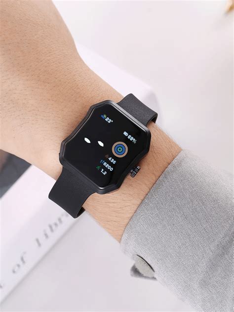 Square Electronic Watch For Teenagers And Students Shein Usa