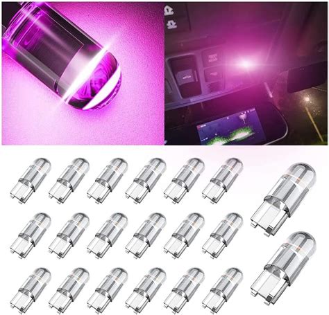 Amazon 20PCS 194 T10 COB LED Light Bulb For Car 12V 168 2825 W5W