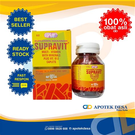 Jual Multiitamin Supravit Kapsul Daya Tahan Tubuh Multivitamin