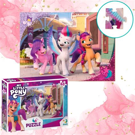 PUZZLE MY LITTLE PONY UKŁADANKA 60 ELEMENTÓW UROCZE KUCYKI DLA DZIECI