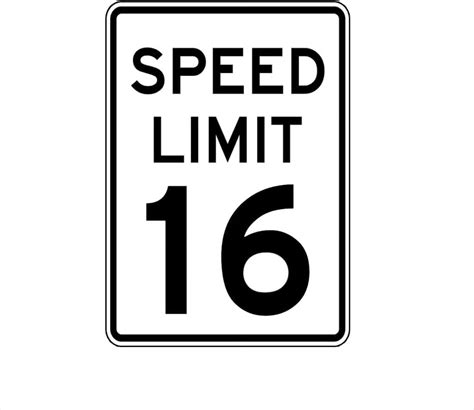 speed limit  sign white black metal sign street sign