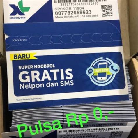 Jual Kartu Perdana Xl 0k Reguler Shopee Indonesia