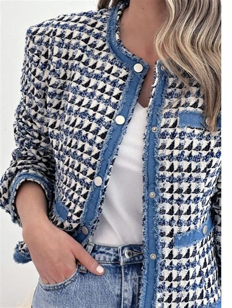 Pin On Abrigos Refashion Clothes Chanel Style Jacket Denim Fashion