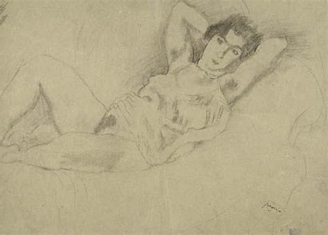 Jules Pascin Pauline Nude Reclining Circa 1920 MutualArt