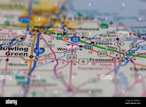 Woodville Ohio Usa Shown On A Geography Map Or Road Map Stock Photo Alamy