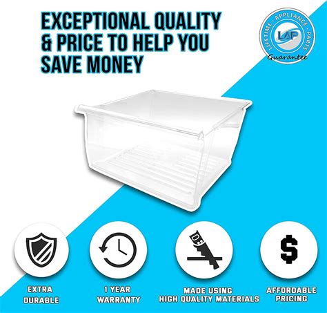 Lifetime Appliance Crisper Bin Upper Compatible With