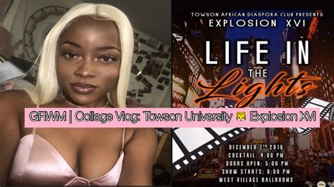 College Vlog Grwm Adc Explosion Xvi Towson University