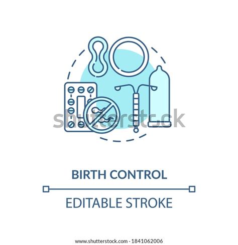 Birth Control Concept Icon Safe Sex Stock Vector Royalty Free