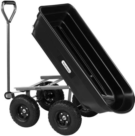 Heavy Duty Garden Barrow Trolley Dump Hand Truck Trailer Ltr Cart